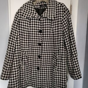 Collection by Gallery 2X HOUNDSTOOTH Wool Coat